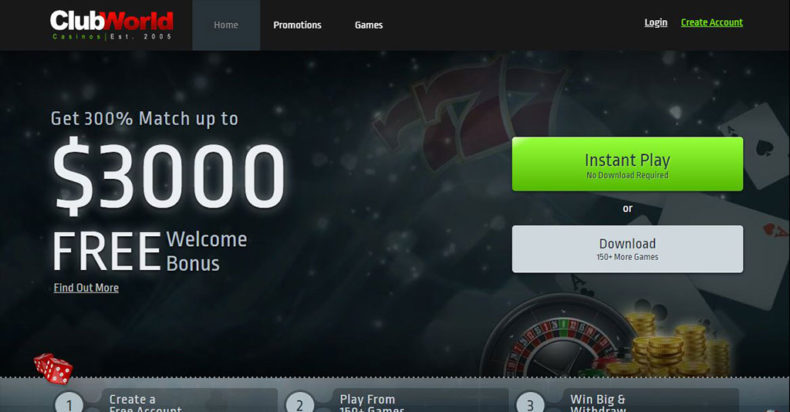 Club World Casinos Screenshot