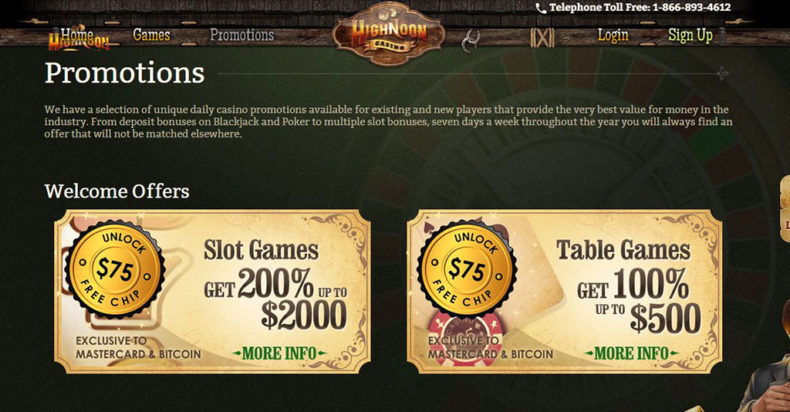 High Noon Casino Screenshot